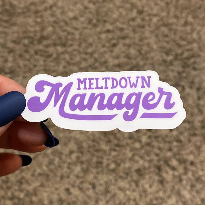 Meltdown Manager Sticker for wholesale by Kailex Boutique Wholesale