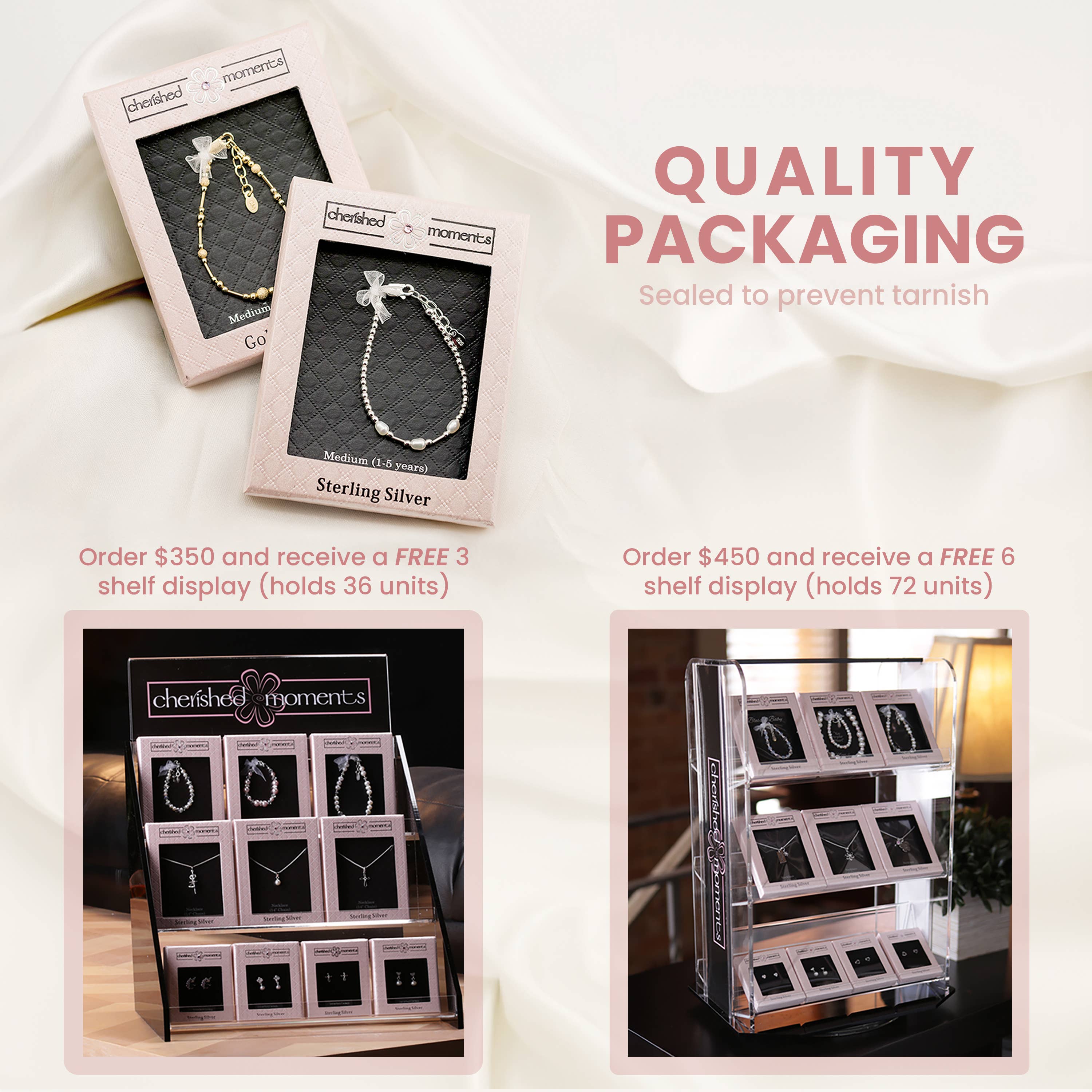 Cherished Moments – wholesale Halsband - Barn – Flickor Sterling Silver Strand of Pearls Barnhalsband4