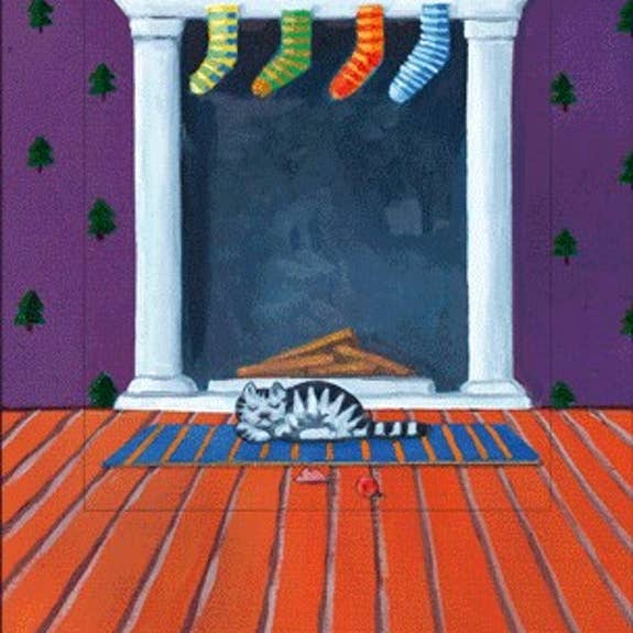 Bärenpresse - Wholesale Christmas Card - Living card “fireplace”1