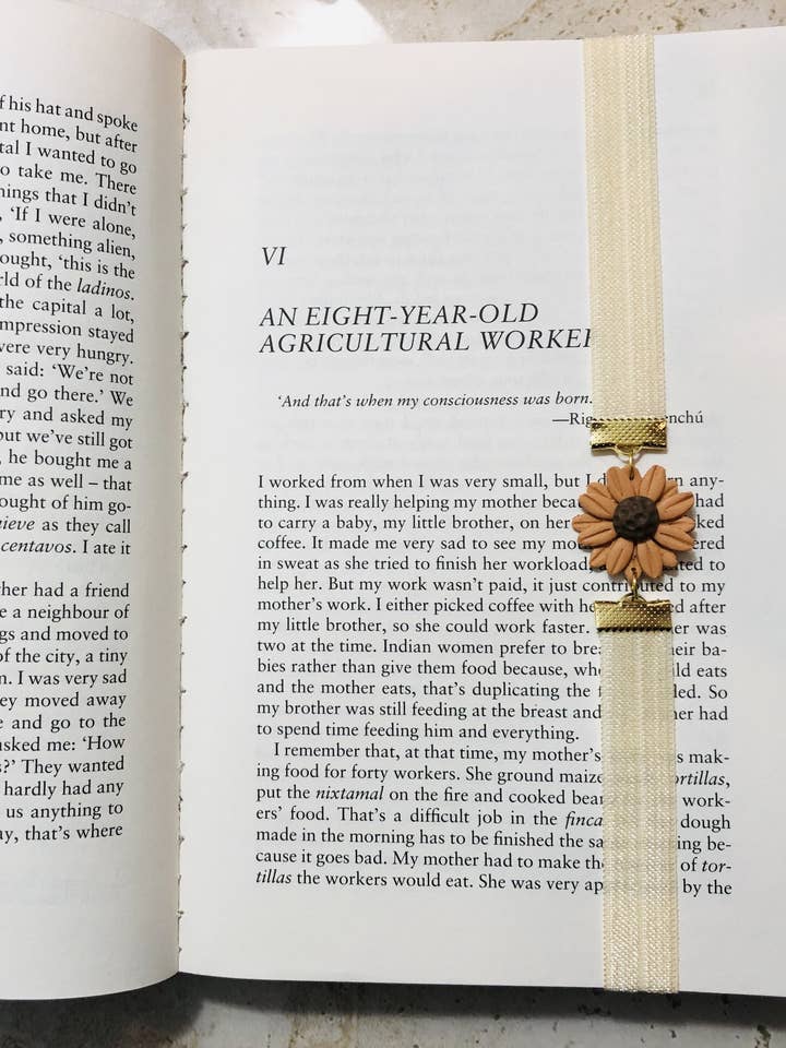 Liz | Boho Ribbon Elastic Bookmark for wholesale by AZUCENA