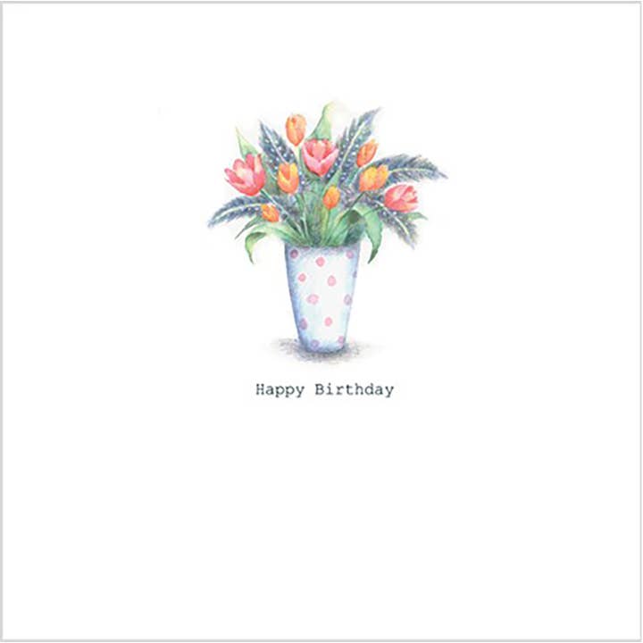 Greeting Card Birthday Flowers for wholesale by Natural Partners Limited