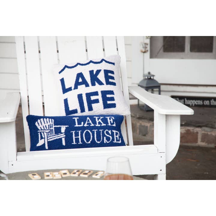 Peking Handicraft - Wholesale Throw/Decorative Pillow - Lake Life Hook Pillow