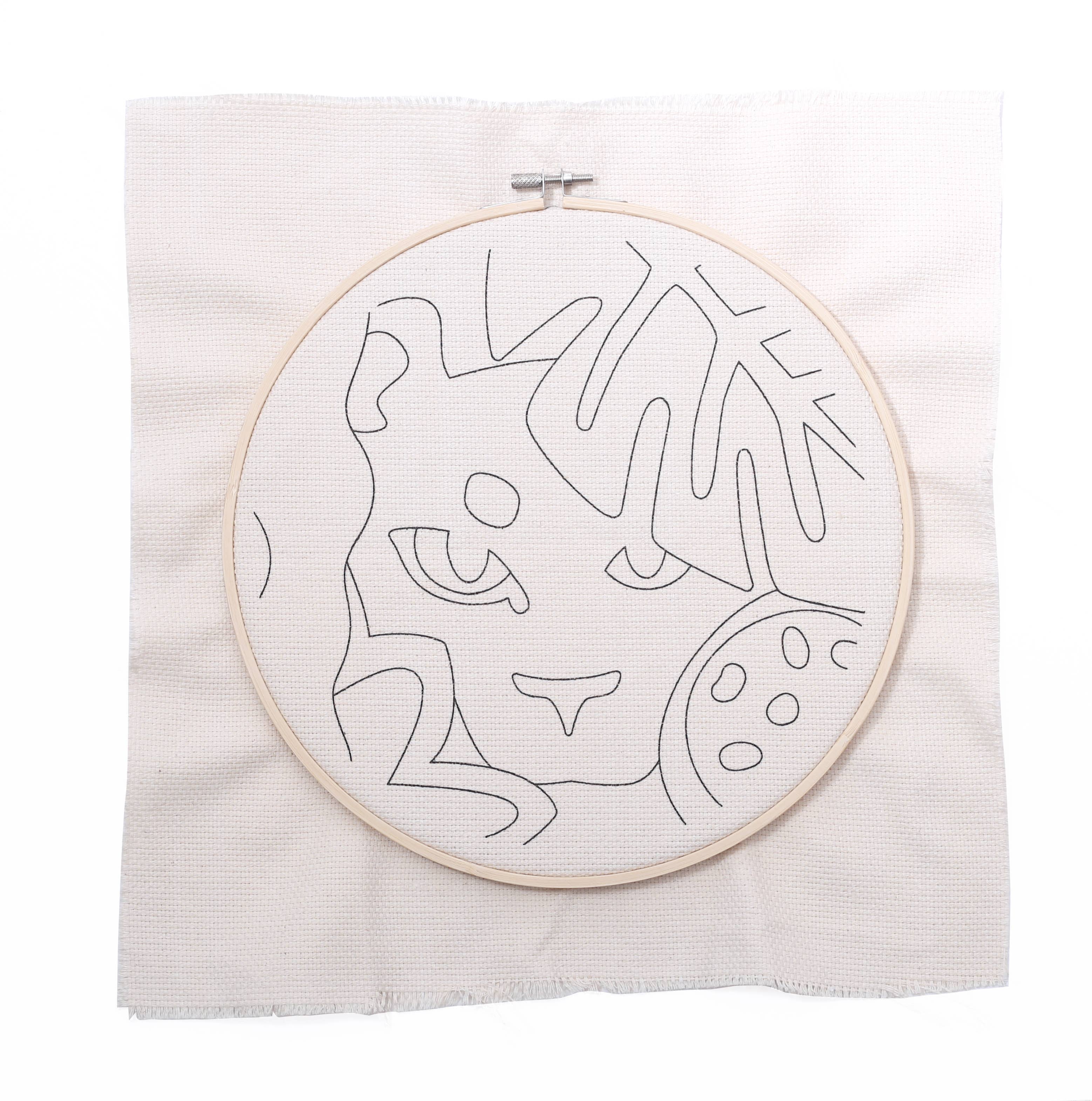 Graine Créative – Großhandel Kreuzstich-/Stickzubehör – Black Panther Punch Needle Set5