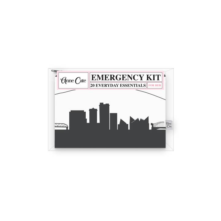 Anne Cate - Wholesale Travel Set - Chattanooga TN Skyline Mini Wallet Emergency Kit - For Her