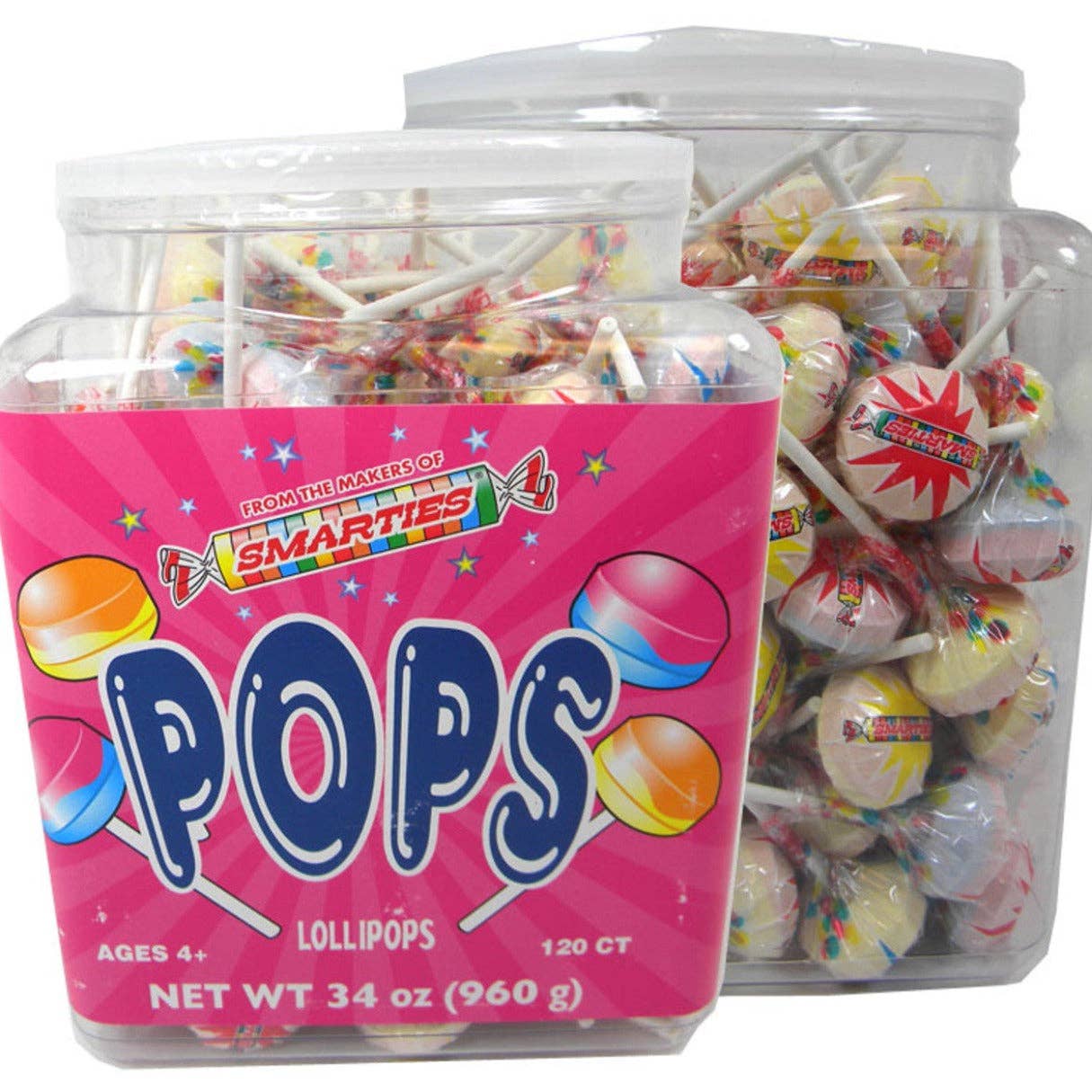 I Got Your Candy - Vente Sucettes - Sucettes Smarties Pops 34oz - 120 unités1