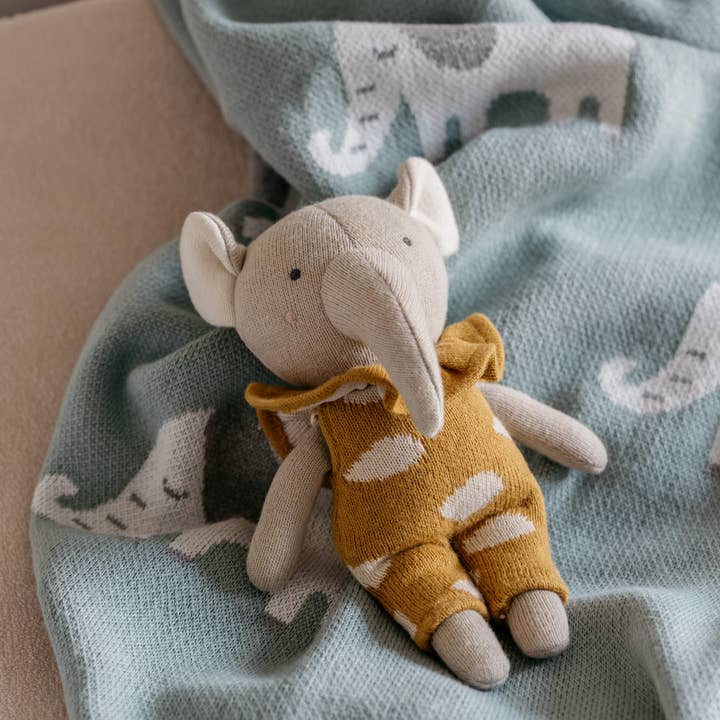 Little Otja - Vendita all'ingrosso Peluche - Bambini e neonati - Giocattolo Elefante Lavorato a Maglia – Morbido Peluche Regalo per Baby Shower3
