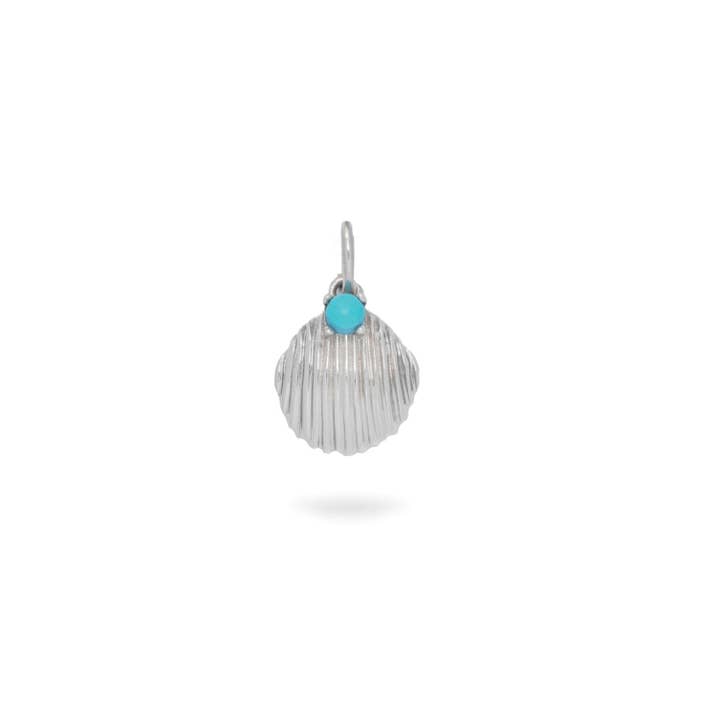 ZOHREH V. JEWELLERY - Wholesale Individual Charm/Pendant - Turquoise Shell Pendant Sterling Silver