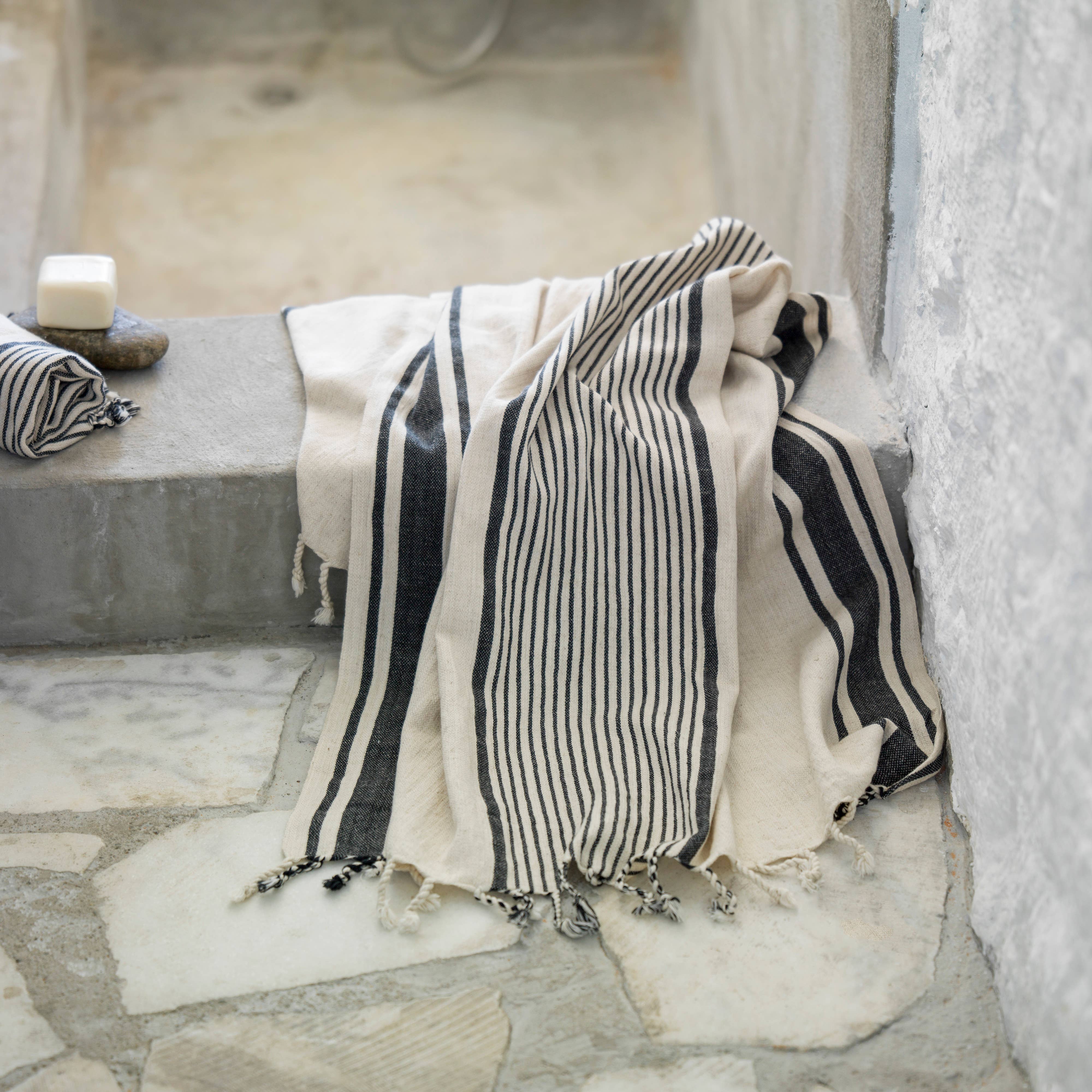 loom.ist – wholesale Beach towel – Linen Striped Turkish Towel/Beach Towel16