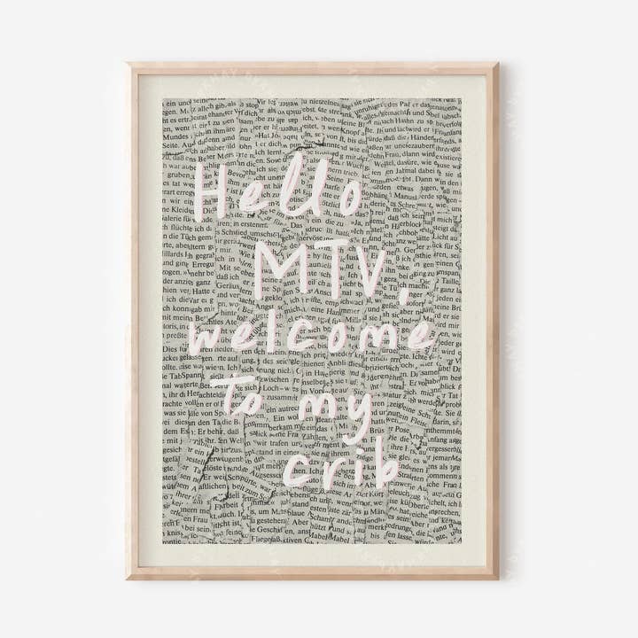 Hello MTV Welcome To My Crib Print for wholesale by byKHAY