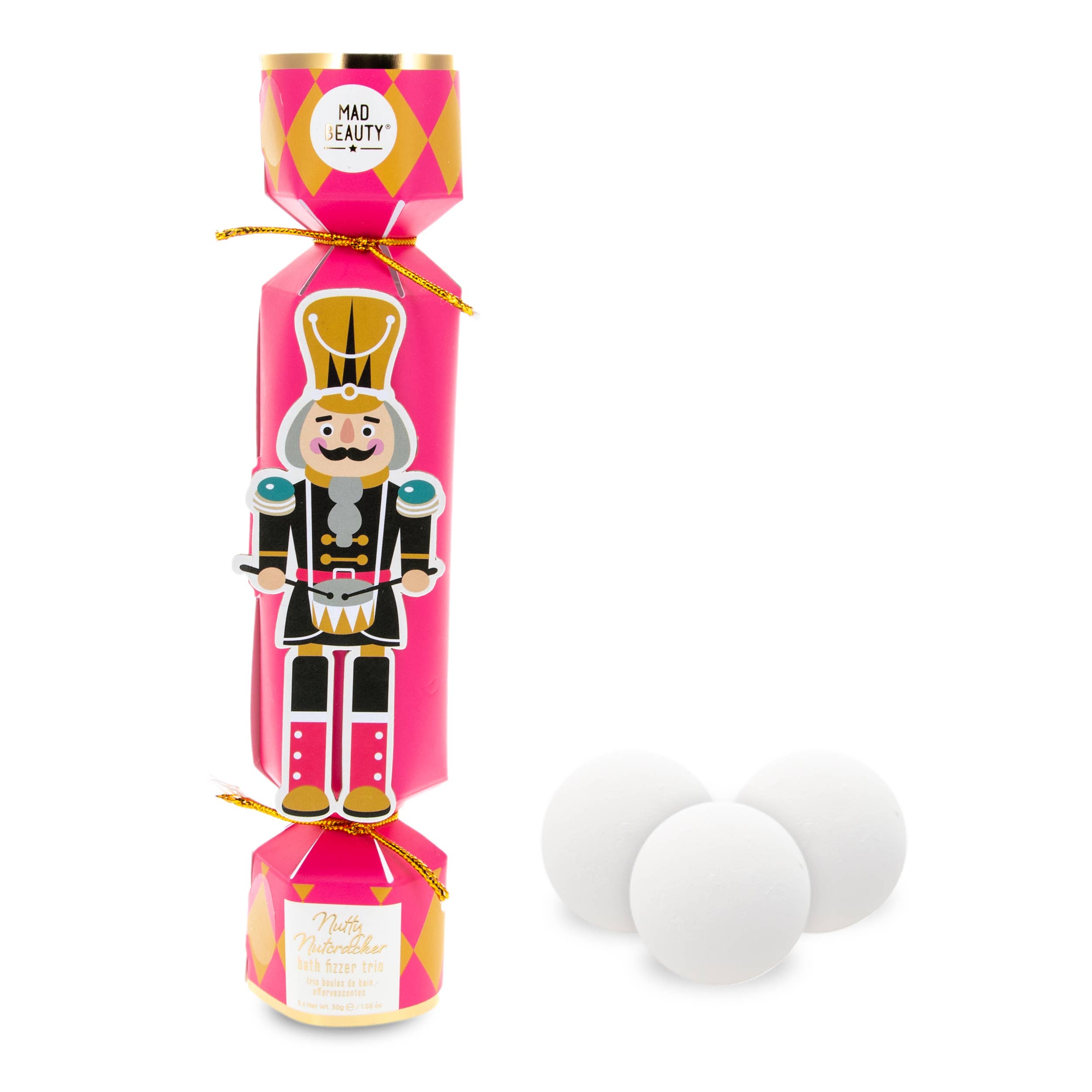 Mad Beauty - Vendita all'ingrosso Bombe/polveri da bagno - Mad Beauty Trio di bombe da bagno effervescenti Nutty Nutcracker in confezione cracker3