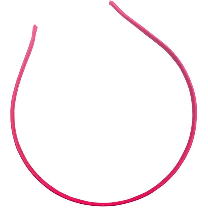 Topkids Accessories – wholesale Fashion headband – women's – 2pc Thin Satin Covered Metal Headbands Hair Bands Alice Bands Ribbon Wrapped Hairbands Head Bands Adult Women Girls Black White Pink Fuchsia13