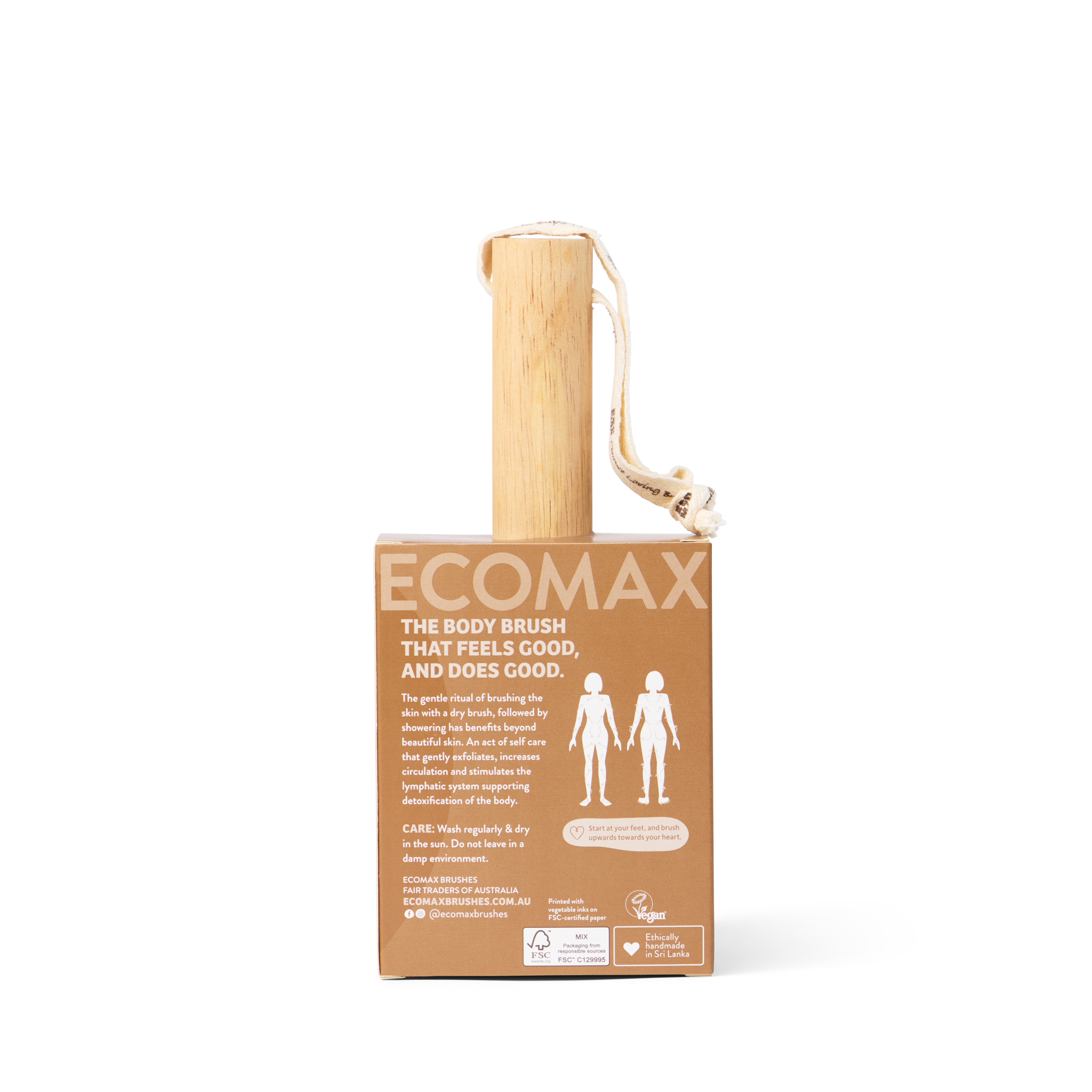 Ethical Global - Wholesale Body Brush - Spa Body Brush – Firm Sisal (Natural)2