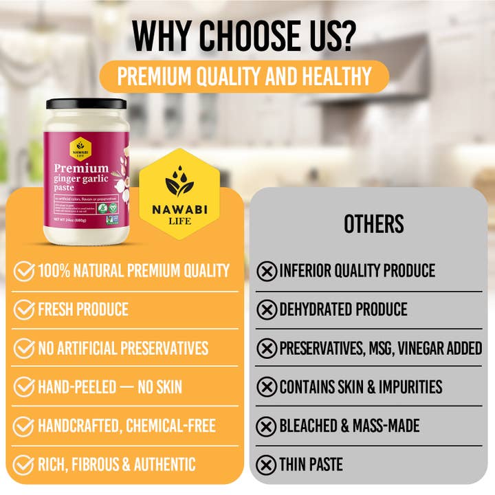 Holy Sauce - Wholesale Sauce - Nawabi Life Premium Ginger & Garlic Paste – 24.7 oz (700g)2