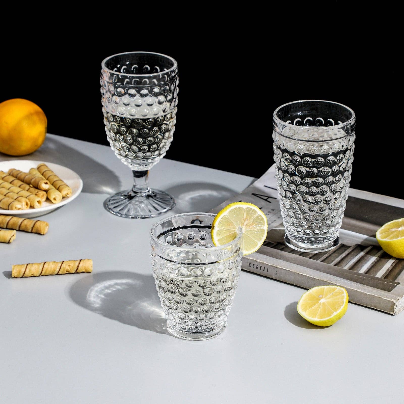 Everest Global - Wholesale Drinking Glass/Cup - Hobnail Collection Water Tumbler Glasses set of 63