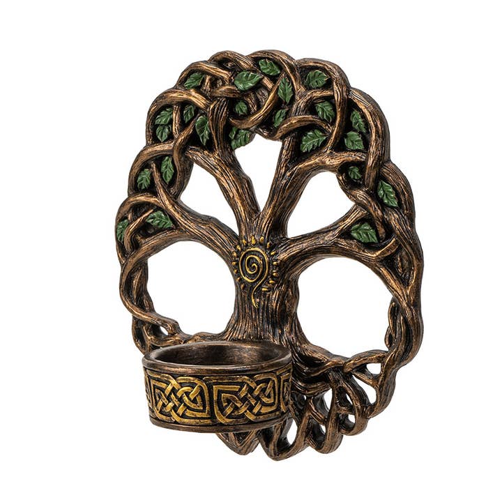 Pacific Trading - Wholesale Candle Holder - Tree Of Life Wall Plaque Votive Holder2