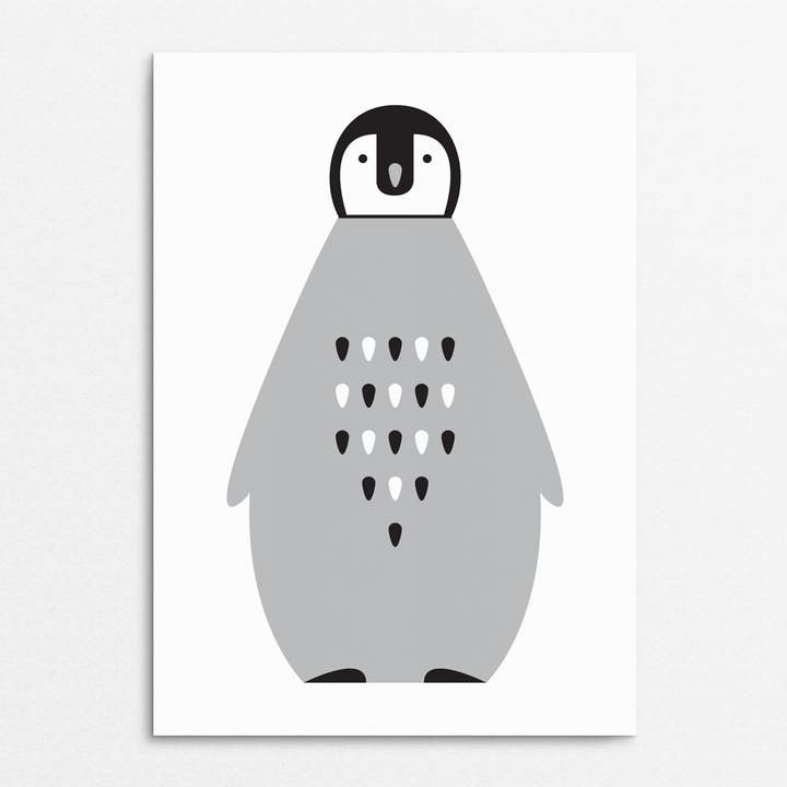 'Baby Penguin' Greetings card for wholesale by Rachel Hunt Illustration