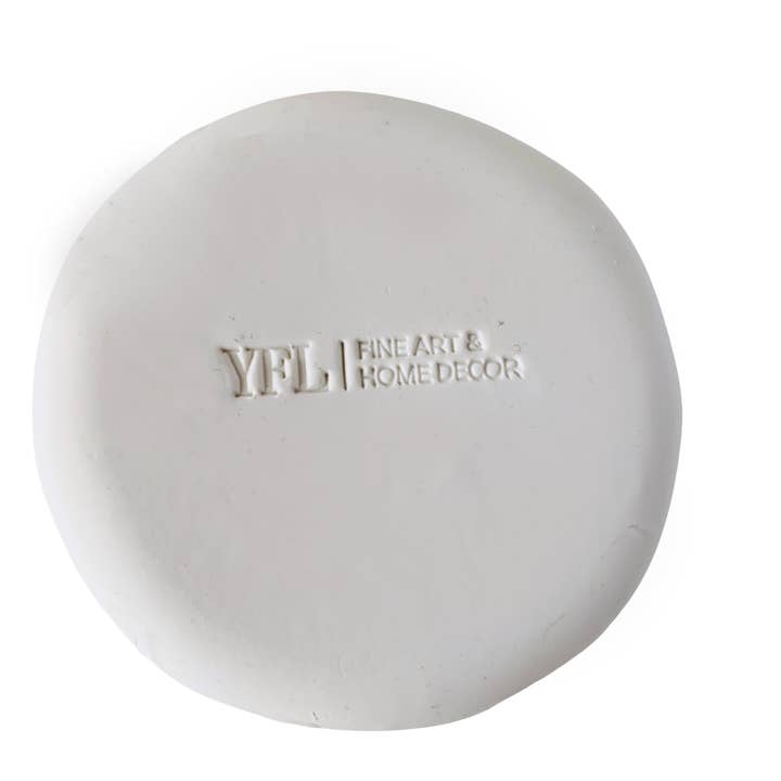 YFL Art & Decor - Wholesale Jewelry Dish - Peach Fuzz / Coral Ombre , gold speckles - Ring Dish3