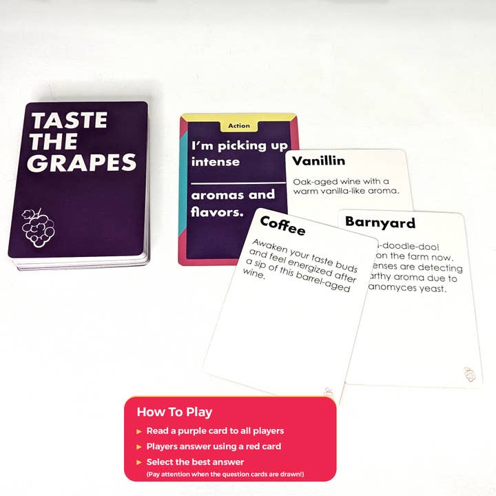 Taste It Games - Wholesale Card Game - Taste the Grapes - Wine Master Game7