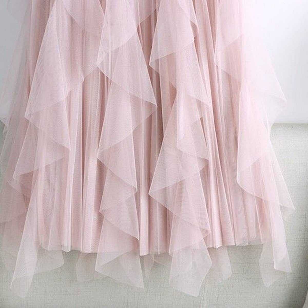 ACCITY - Wholesale Skirt - Women's - TULLE SKIRT MID-LENGTH HIGH WAIST PLEATED SKIRT_CWBLS039713