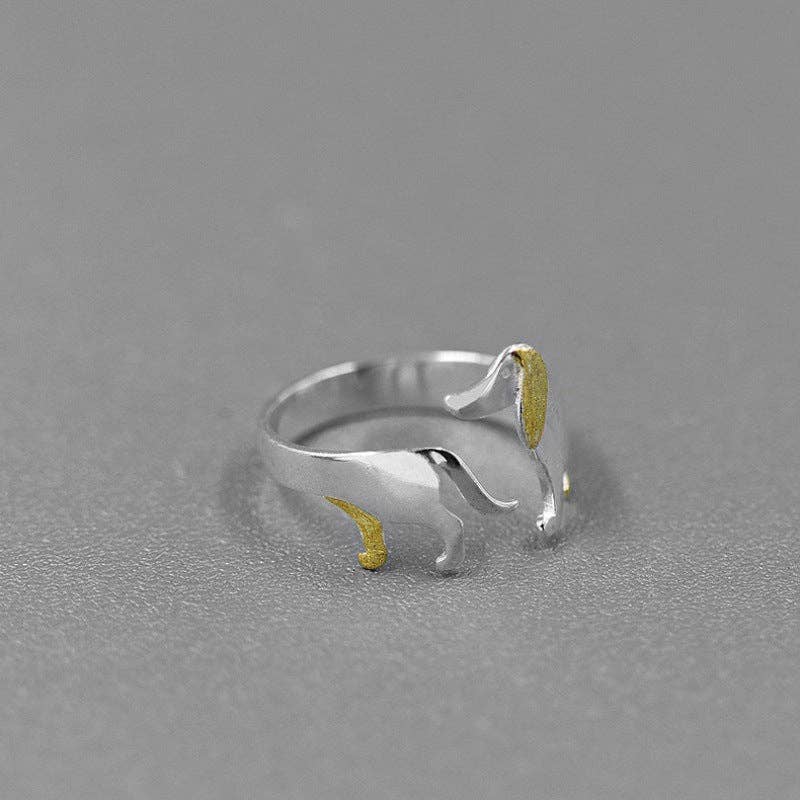 Revelari - Wholesale Cocktail/Statement Ring - Dog Design Adjustable Ring3