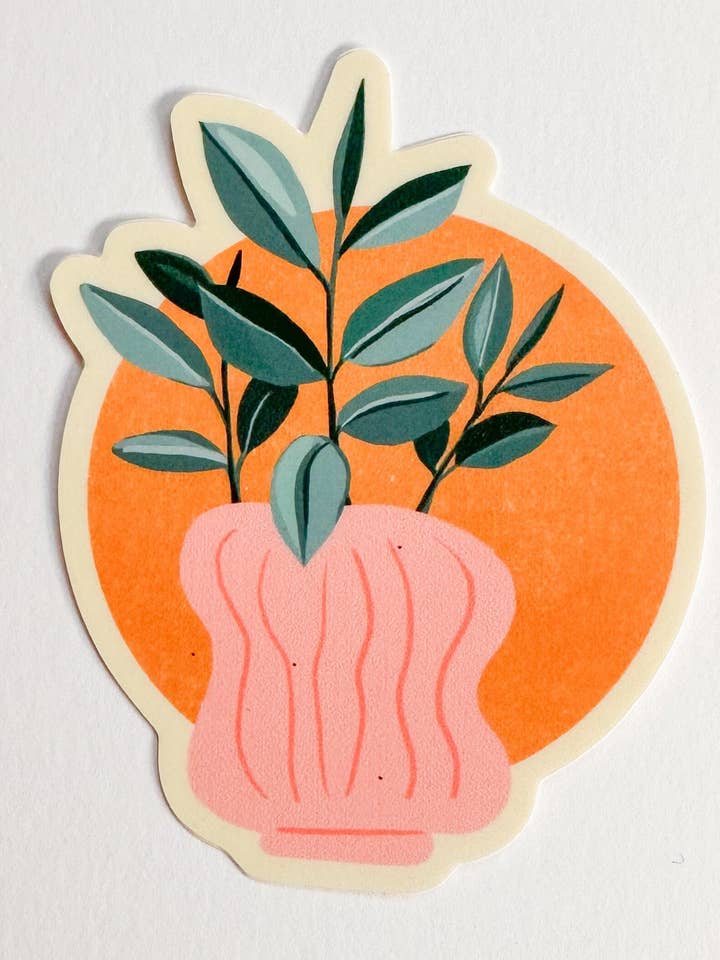 Gummiväxtklistermärke | Laptop klistermärke för wholesale av Courtney Going Places