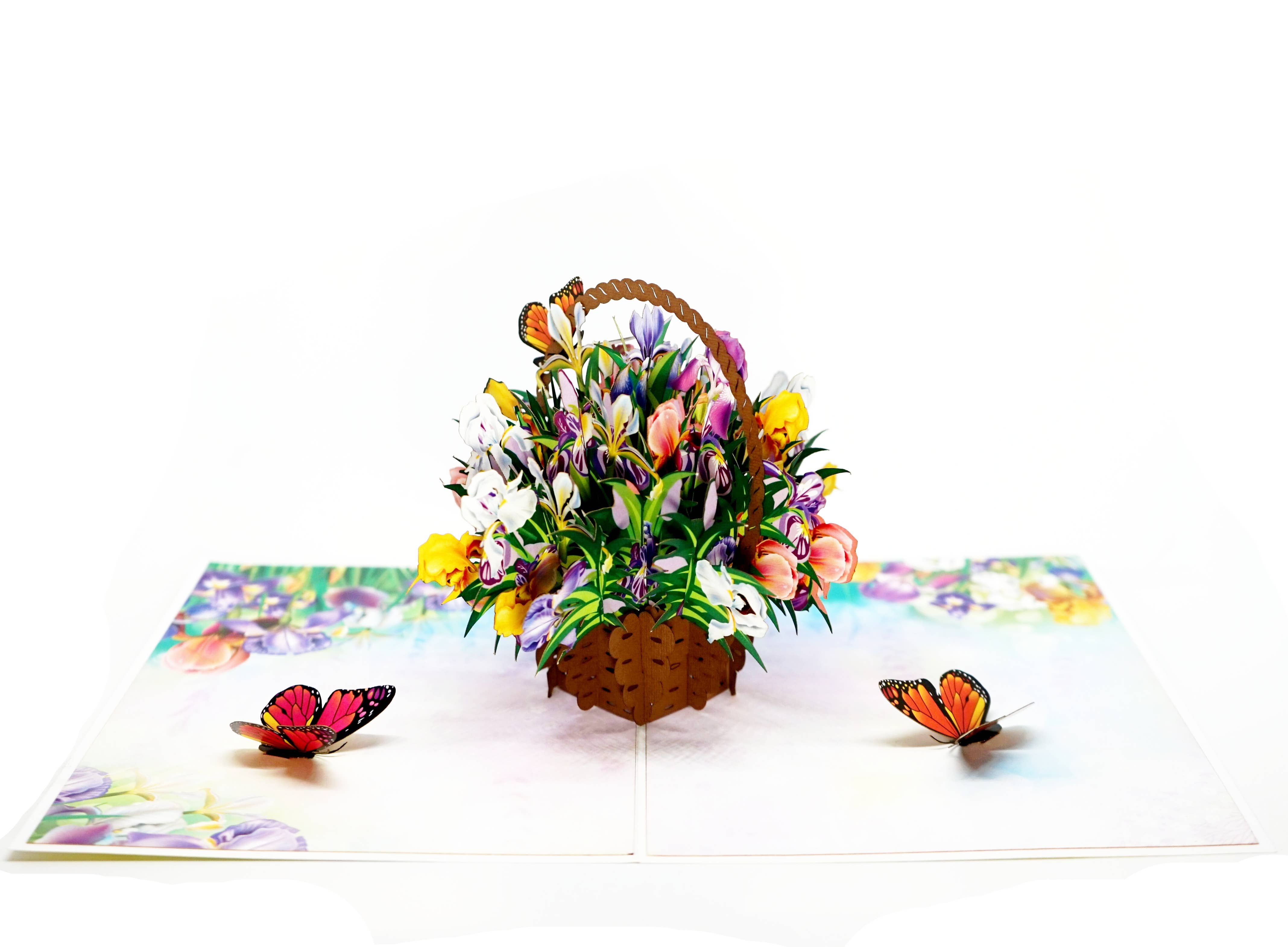 Wonder Paper Art - Wholesale Everyday Greeting Card - Mixed flower Bouquet Pop Up Card1