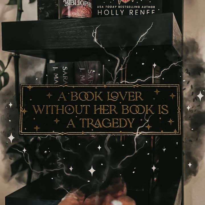 Shadowbound Spines LLC - Wholesale Bookmark - Book Lover Tragedy Foil Bookmark1