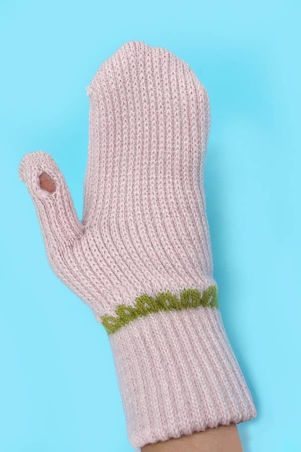 JOSSLYN by wall to wall - Wholesale Mittens - Women's - CLASSIC SOLID KNIT WARM MITTEN GLOVES | 40G1026