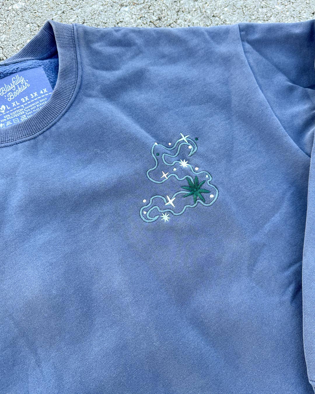 Blissfully Bookish Company - Wholesale Sweatshirt - Women's - Celestial Dragon Embroidered Sweatshirt6