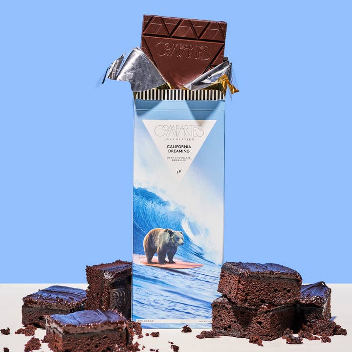 Compartes Chocolate - Wholesale Chocolate Bar - California Dreaming Brownie Chocolate Bar