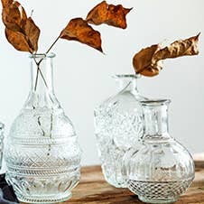 Sweet Home Deco - Wholesale Vase - Bud Vases for Centerpiece, Rustic Decorative Vases, Clear15
