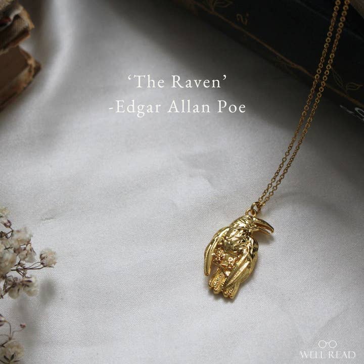 Edgar Allan Poe Bookish Pendant Necklace and other Purchase Wholesale nasse à poisson. Free Returns & Net 60 Terms on Faire trending on Faire.