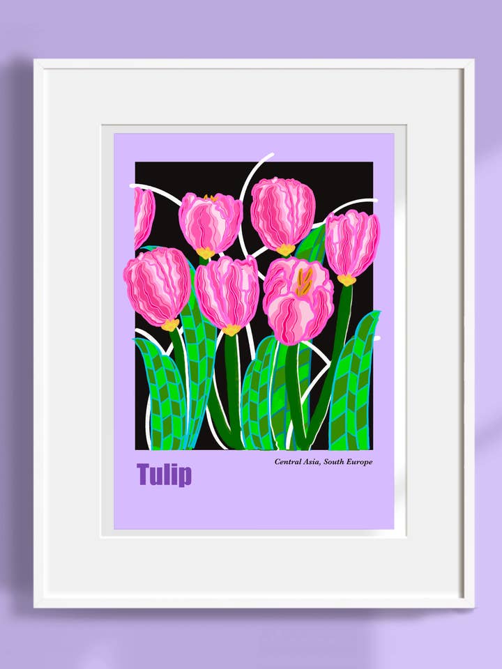 Impression d'art botanique - Tulipe pour la vente par Westmount Art UK
