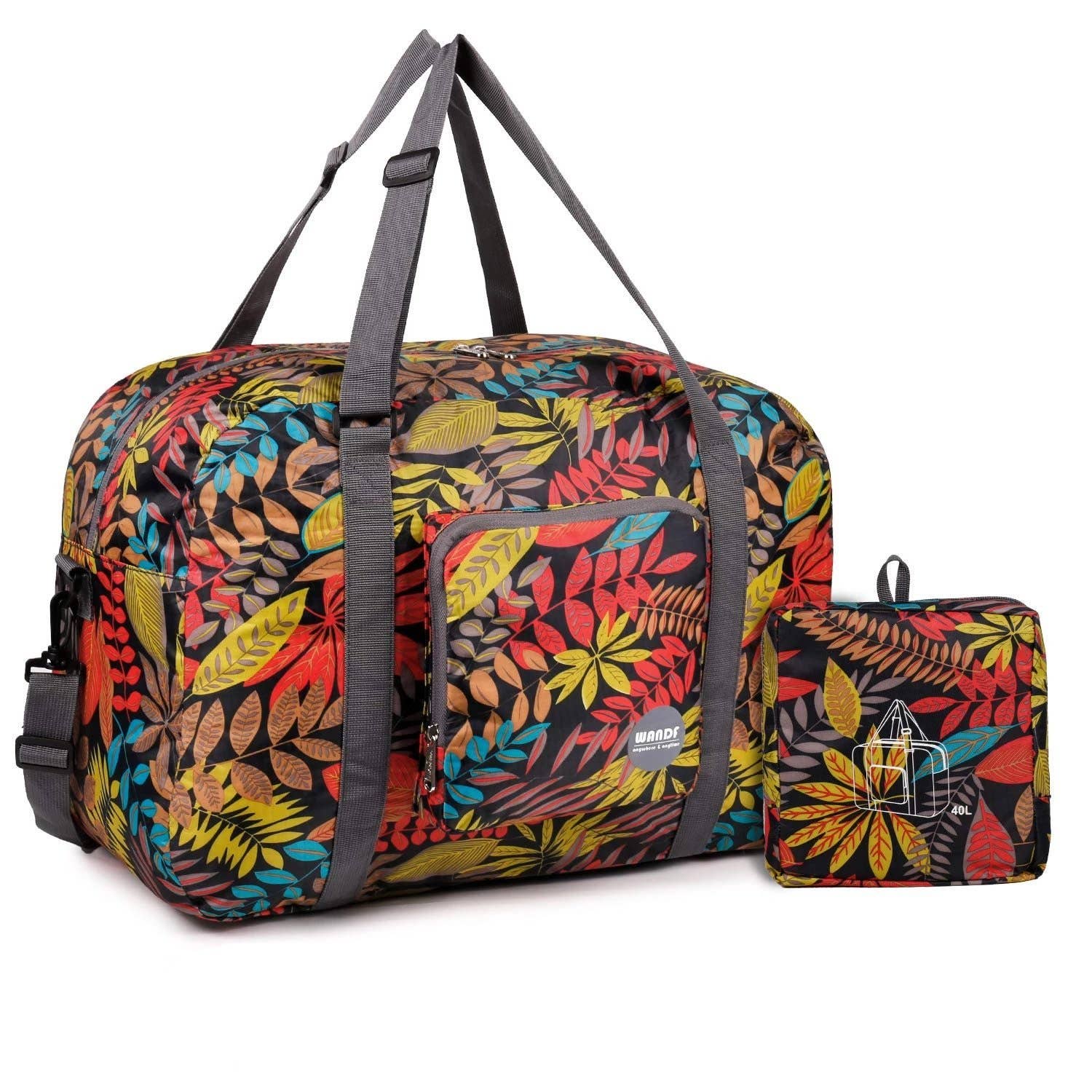 wandf - Wholesale Weekender Bag - Unisex - 40L Travel Duffel Bag Nylon Carry on Weekender Overnight27