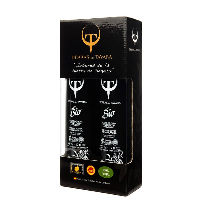 Aceite de Oliva Virgen Extra Ecológico Estuche 500 ml X 2 para venta al por mayor de Tierras de Tavara