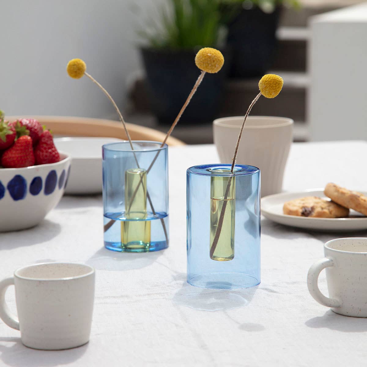 Block Design - Wholesale Vase - Reversible Glass Vase - Small10