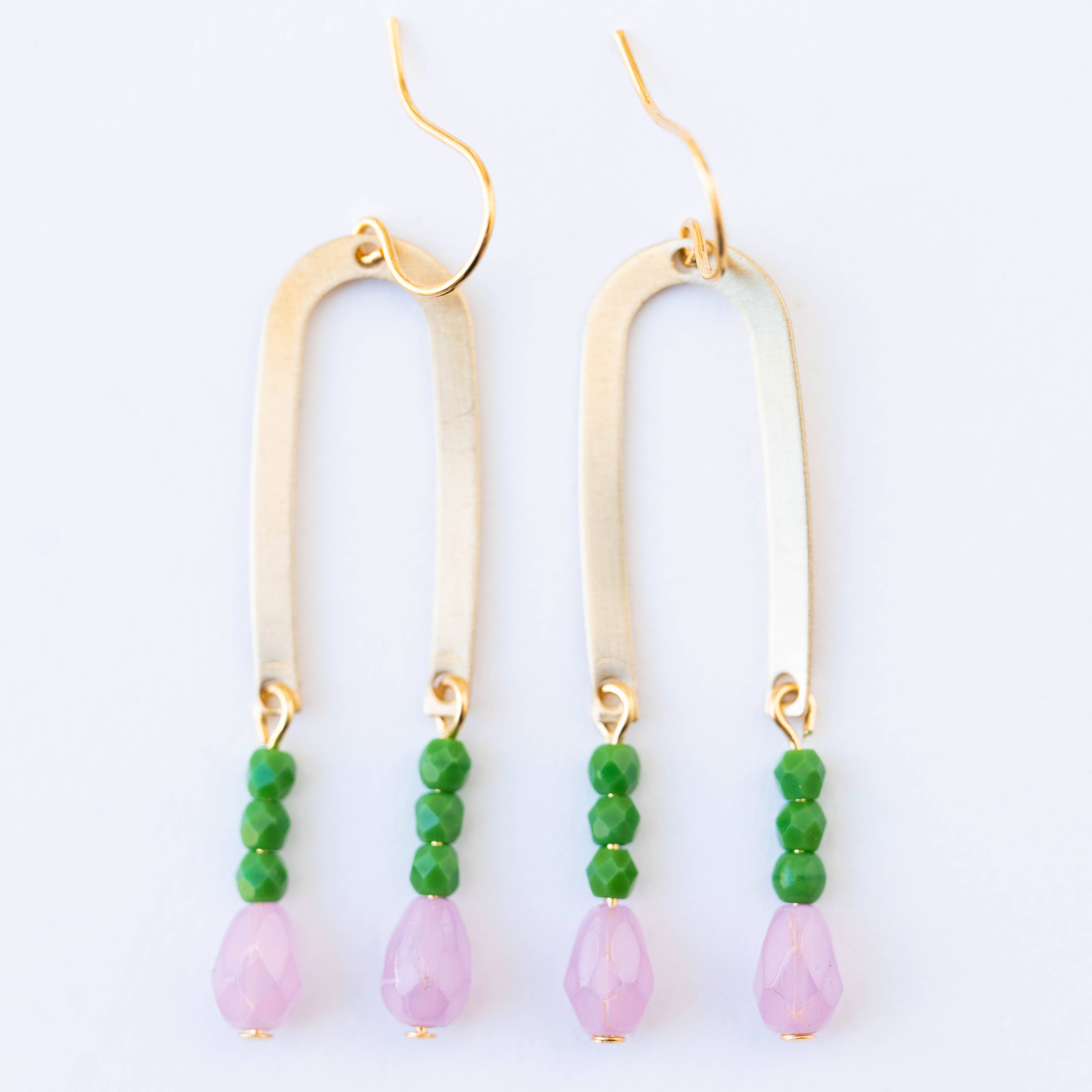 Nest Pretty Things - Wholesale Dangle Earrings - Long Arch Beaded Earrings5