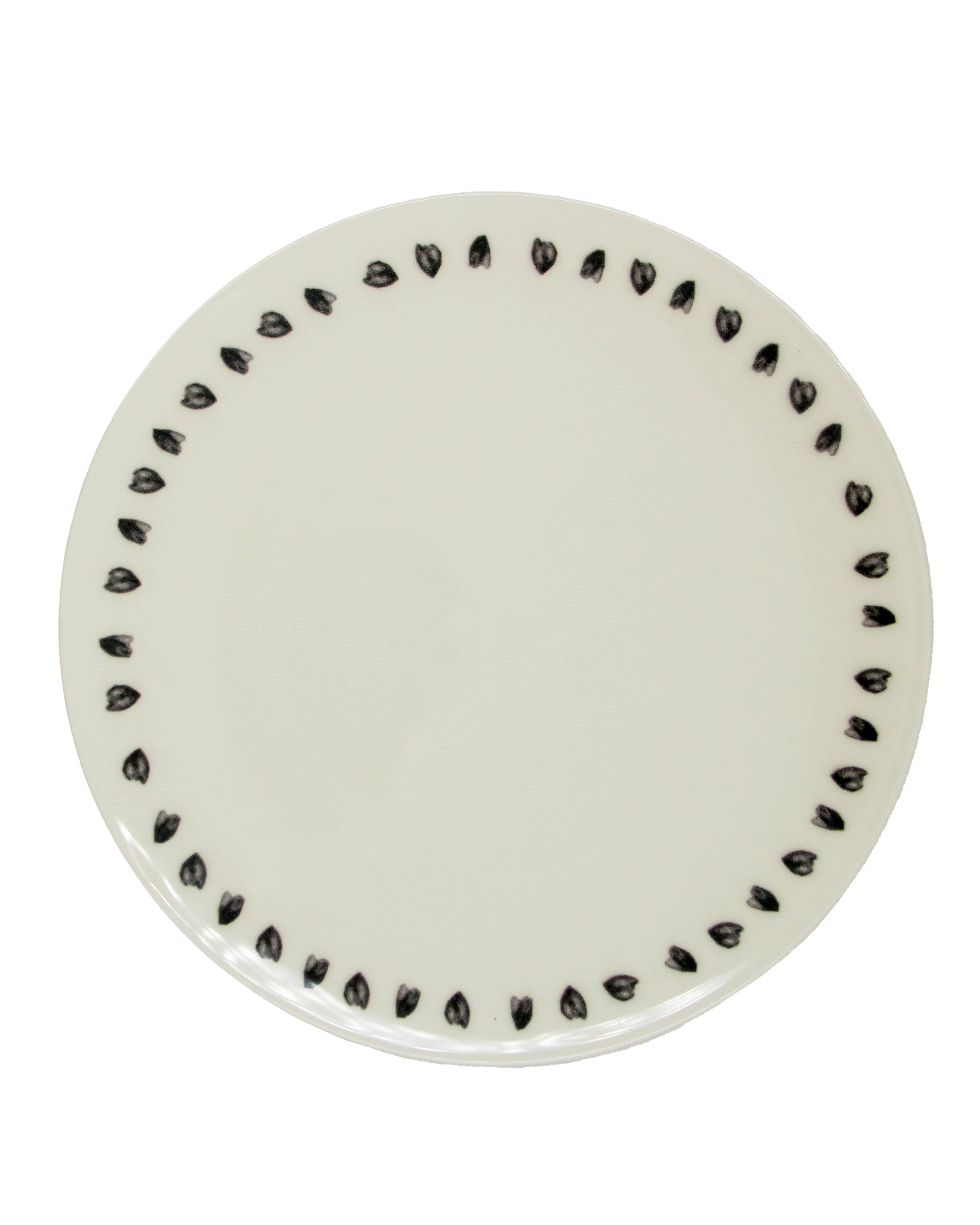 Pó de Barro - Wholesale Dinner Plate - Dinner Plate Hearts Butterfly Effect