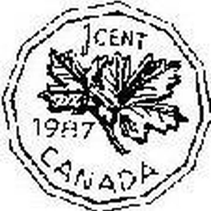 Canadiske Penny - Cling Mount for engroshandel hos Emerald Creek Craft Supplies