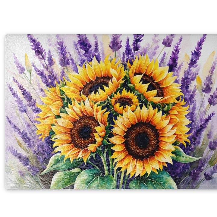 Sunflowers Cutting Board for wholesale by Traci's Fun Creations