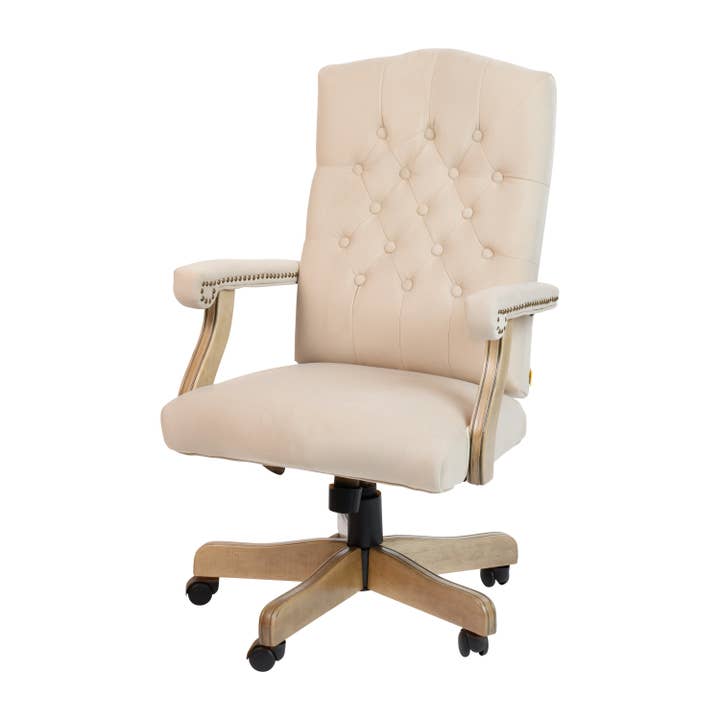 Ivory Microfiber Classic Executive Office Chair for wholesale by Flash Furniture