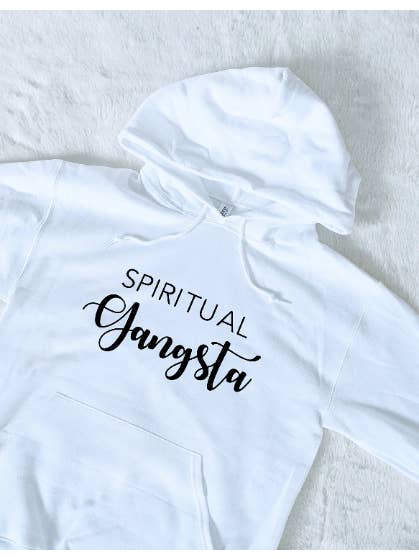 Hunter Kouture - Wholesale Hoodie - Women's - Spiritual Gangster Sweater, Yogi Hoodie in White, Unisex