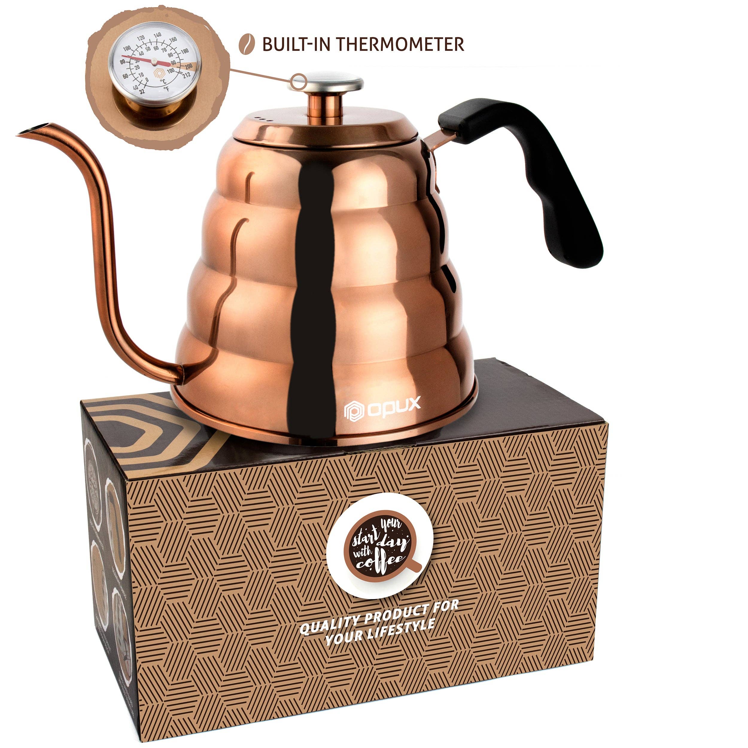 OPUX – wholesale Kettle – Pour Over Gooseneck Kettle with Thermometer 40 oz21