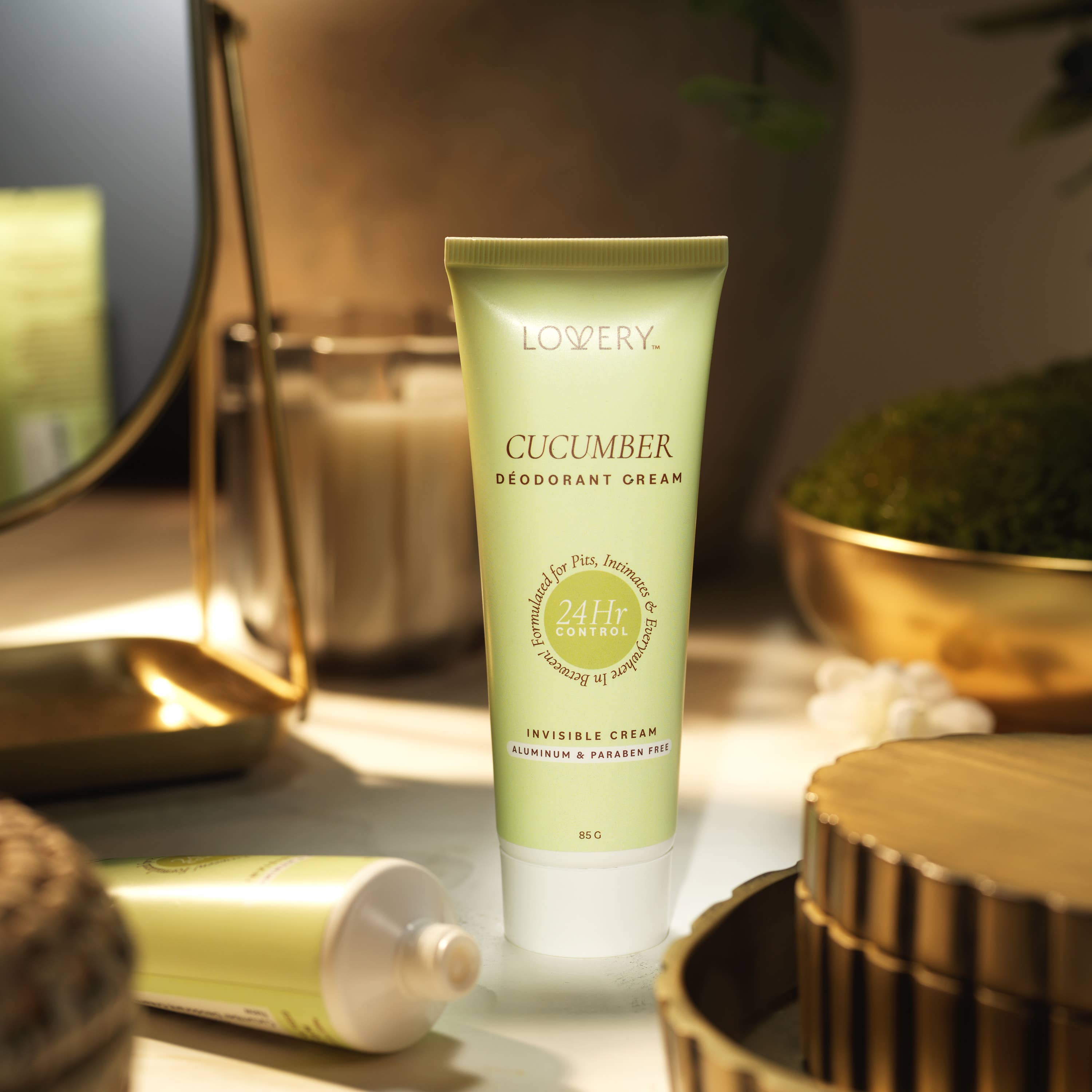 Lovery - Wholesale Deodorant - Unisex - Cucumber Scented Whole Body Deodorant Cream, 24 Hour Control3