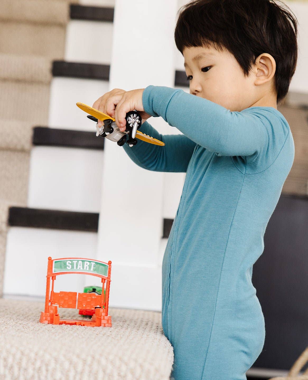 Lark - Wholesale Jumpsuit - Baby - Ultimate Zip Footie in Teal6