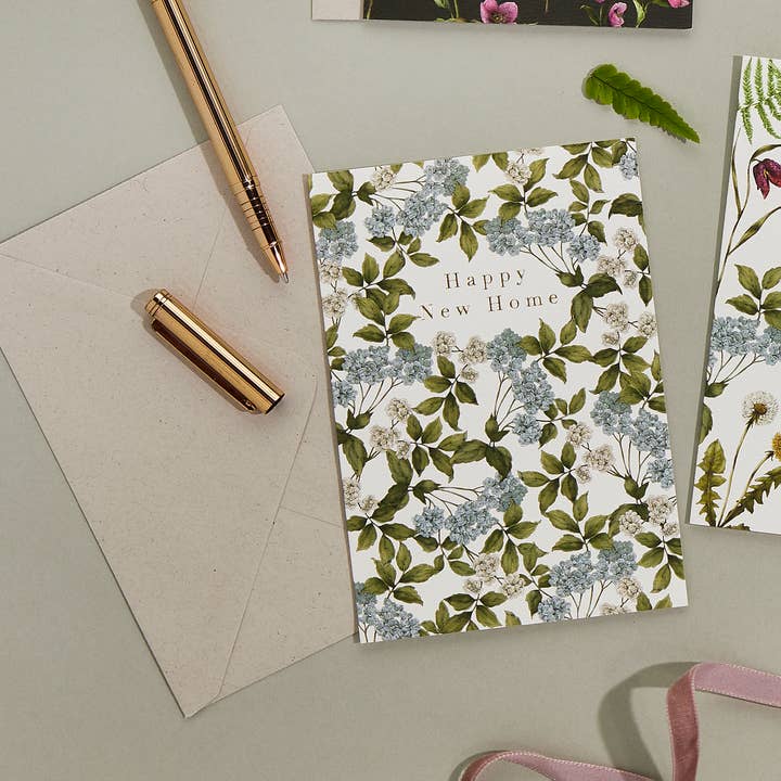 Catherine Lewis Design - Wholesale Housewarming Card - Cottage Garden - Happy New Home - Card1