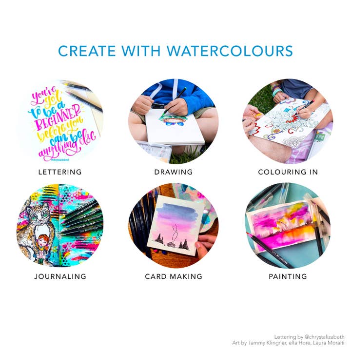 Life of Colour - Wholesale Paint set - Watercolour Brush Pens - Set of 205