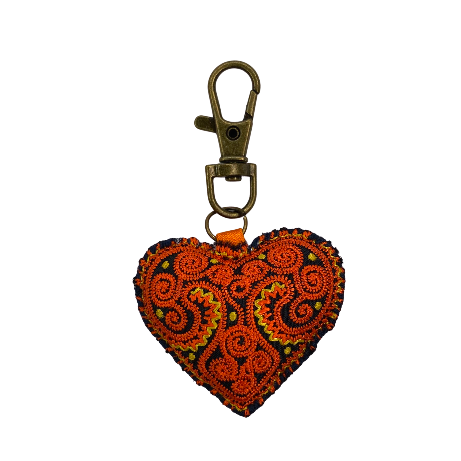 Lumily – wholesale Keychain – Women's – Heart Hmong Embroidered Zipper Pull | Keychain - Thailand4