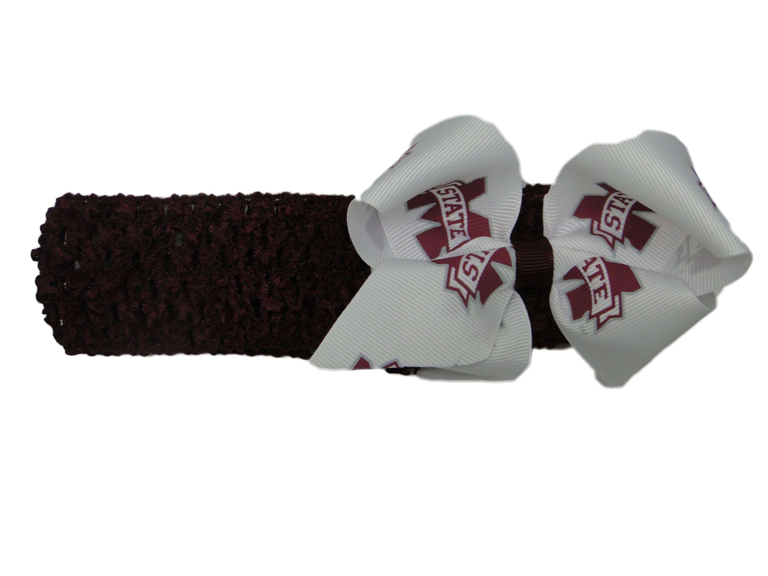 USA Licensed Bows and Accessories – wholesale Fashion headband – women's – Crochet Headband W/ Junior Bow #2612