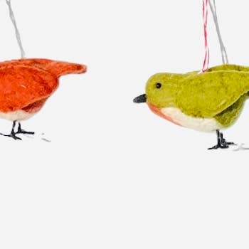 Giftsland – wholesale Prydnad – Filt handgjord prydnad, fågel 4 färg2